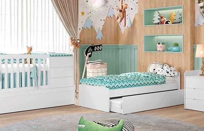 5 – Berço Multifuncional Americano Cléo Carolina Baby