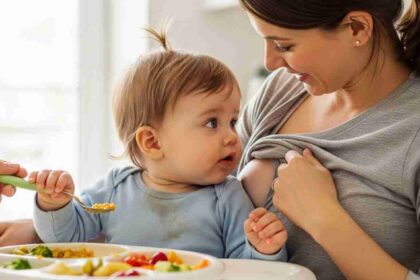 Bebê de um ano não quer comer só mama, o que faço?